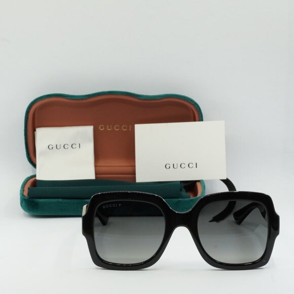 New Gucci Black Gradient Lens Oversized Square Sunglasses main image 5